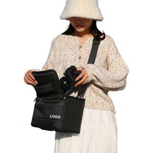 Women Crossbody <b>Camera</b> <b>Bag</b> Custom Small Oxford Cloth Photography DSLR <b>Camera</b> <b>Bag</b> with Logo - Product Image 1