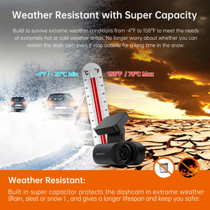 Caméra embarquée Full HD DDPAI N3 Pro 128 Go, enregistreur de conduite avant 1600P / 2.5K et arrière 1080P, boîte noire de voiture - Product Image 4