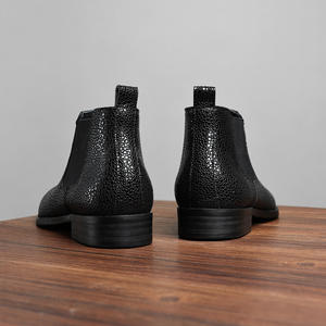 รองเท้าหนังแท้ผู้ชายสไตล์อังกฤษ กันน้ำ ปิดนิ้วเท้า แบบอ็อกซ์ฟอร์ด ทำมือ สำหรับงานแต่งงาน ธุรกิจ ลำลอง กันลื่น พร้อมสายรัดหัวเข็มขัด - Product Image 1