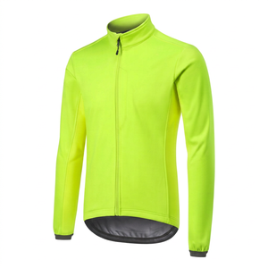 Unisex Reflective Breathable Windproof Lightweight 100% Polyester <b>Cycling</b> <b>Jacket</b> for Running and Bike - Product Image 1