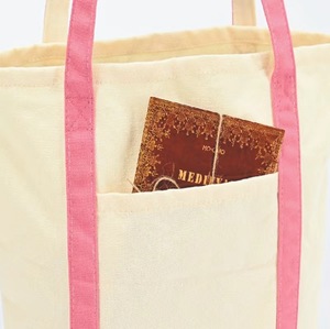 Wholesale Custom Logo Canvas <b>Foldable</b> Tote <b>Bag</b> Zipper Closure Shoulder Handle Large Capacity Washable Durable Shopping - Product Image 6