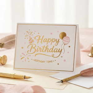 Confezione di Biglietti d'<span class=keywords><strong>Auguri</strong></span> Pieghevoli con Stampa a Caldo, Biglietti di <span class=keywords><strong>Buon</strong></span> Compleanno Assortiti con Buste per <span class=keywords><strong>Auguri</strong></span> di <span class=keywords><strong>Buon</strong></span> Compleanno - Product Image 6