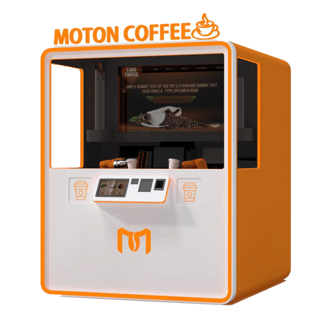 Robot Coffee Vending Machines Outdoors Coffee Automatic Vending Machine