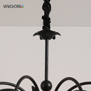Lampada Decorativa Contemporanea Sospesa in Cristallo DPL38013 in Ferro e Vetro E14 per Ristorante, Sala da Pranzo, Camera da Letto, Hotel, Villa, Protezione Occhi - Product Image 6
