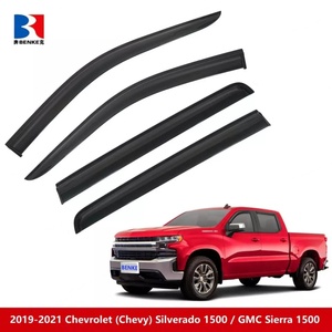 แผ่นบังลมสำหรับรถเชฟโรเลต (Chevy) ซิลเวอราโด/GMC เซียร์รา 1500 ปี 2019-2022 รุ่นครูแค็บ ป้องกันฝนและลม - Product Image 2