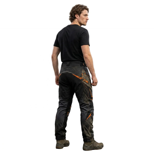 Men's Oxford-Cloth Paintball <b>Pants</b> With Knee-Protection Orange-Accents Breathable-Tactical Design-Ultimate Gear Paintball <b>Pants</b> - Product Image 5
