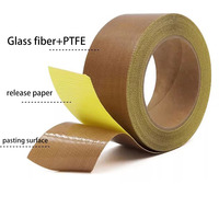 Ruban adhésif PTFE résistant aux hautes températures, antiadhésif, isolation thermique, étanchéité électrique, adhésif silicone, usage industriel