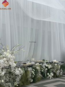 Vải lưới voan mềm màu trắng ngà rộng 3 mét dùng làm voan cưới, 100% nylon, chất liệu lưới mỏng, rộng 118 inch (3 mét), dùng trang trí đám cưới - Product Image 3