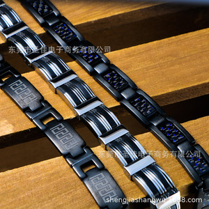 Men's <b>Titanium</b> Steel Geometric Bracelet Ce624 Minimalist Motorcycle <b>Chain</b> Style Fashion Jewelry - Product Image 4