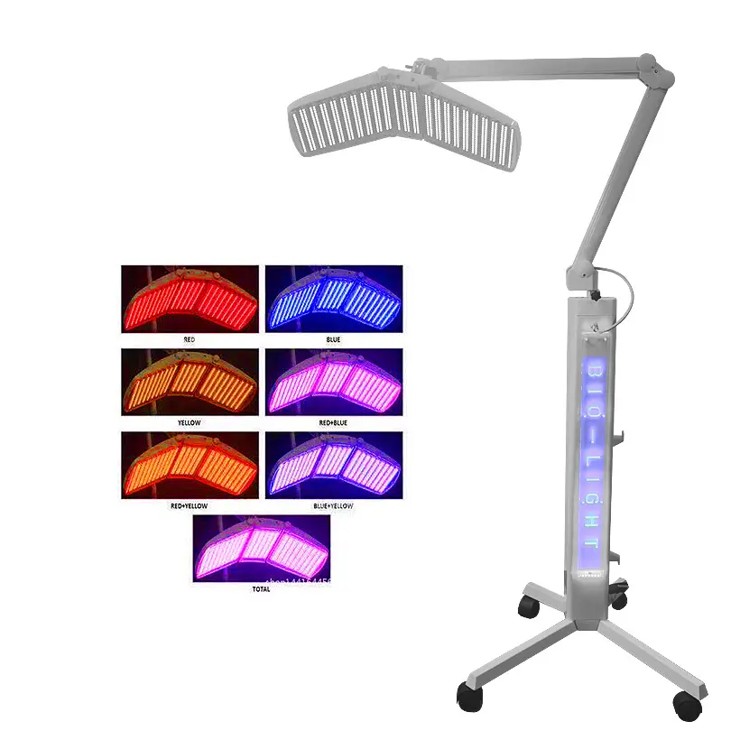 Tipo verticale senza fili lifting viso Led maschere luce rossa terapia di bellezza PDT 7 colori