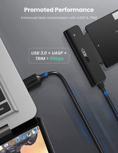 Câble adaptateur UGREEN SATA vers USB 3.0 pour disque dur SSD et HDD 2,5 pouces, adaptateur de disque dur 5 Gbps prenant en charge SATA III UASP - Product Image 3
