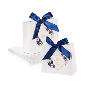 High Quality Custom Logo Luxury <b>Wedding</b> Party Paper Gift Packaging Bags With Exquisite <b>Ribbon</b> - Product Image 2