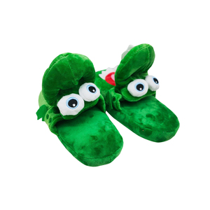 Pantoufles en crocodile à bouche ouverte personnalisées Pantoufles amusantes en peluche pour enfants et adultes Pantoufles en crocodile personnalisées - Product Image 2