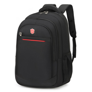 Custom Wholesale Unisex Plain <b>Black</b> <b>Backpacks</b> School Oxford Ripstop <b>Backpack</b> Multifunctional Laptop <b>Backpack</b> - Product Image 6