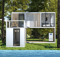 Maison conteneur mobile préfabriquée professionnelle en kit, 40 pieds, structure en acier, maison modulaire, design respirant pour bureau et hôtel