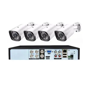制造商高清 2mp 4ch 1080p视频监控CCTV DVR套件 4 摄像机设置CCTV摄像机系统室内和室外ahd相机