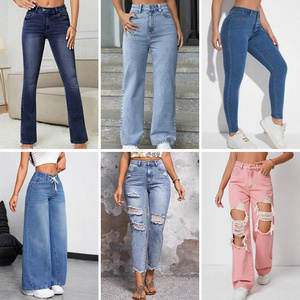 Jean Femme Femmes Flare Mid Waisted Denim Jeans Pocket Stretch Slim Tassel Pantalon Jeans Jeans Femme Taille Haute Jean Polaire Femme (Blue, S
