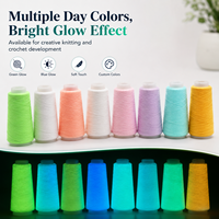 Fil à broder phosphorescent pour vêtements de rave et soirées Blacklight – Polyester recyclé écologique, couleurs personnalisables, lumineux