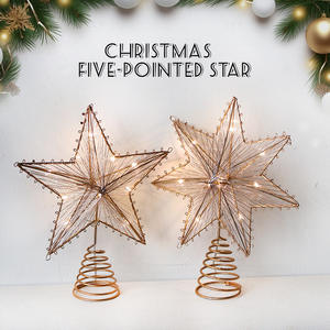 Árbol de Navidad-top Star Decoración de Navidad Tree-top Star Hierro forjado XINGX Timbo XINGX Decoraciones navideñas XINGX - Product Image 4