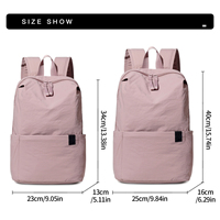 Mochila clásica Lote pequeño LOGO personalizado Bolsa de regalo de tela de nailon impermeable Se puede imprimir con nombre y patrón de color