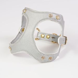 Arnés de cuero vegano cómodo para perros, transpirable y acolchado, con tira reflectante para mayor seguridad, tamaño personalizado. - Product Image 5