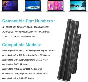 Аккумулятор для ноутбука один D255 D257 D260 522 722 Al10a31 Al10b31 Al10bw Al10g31 Bt.00603.121 Lc.btp00 LT23 LT25 Клавиатура для ноутбука - Product Image 4