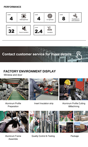 Finestre scorrevoli in vetro temperato doppio risparmio energetico finestra finestra moderna casa al mare - Product Image 3