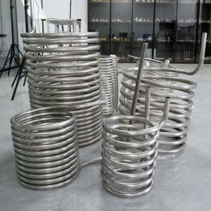 Preço de Atacado de Fábrica: Trocador de Calor Espiral em Aço Inoxidável 304 316L, Tubo Trocador de Calor Espiral Soldado para Resfriamento de Água Quente - Product Image 5