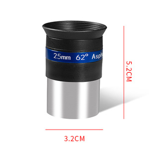 Ocular de telescopio astronómico de 25 mm y 62 grados asférico para corregir aberraciones - Product Image 1