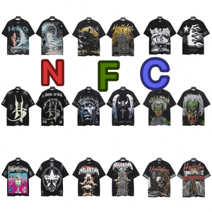 T-shirt en coton délavé style vintage avec imprimé animal et puce NFC, décontracté à manches courtes pour <span class=keywords><strong>homme</strong></span> - Product Image 2