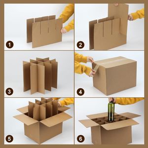 Fabricant <span class=keywords><strong>de</strong></span> cartons, <span class=keywords><strong>carton</strong></span> ondulé, boîte d'emballage <span class=keywords><strong>pour</strong></span> 6, 12, 24 bouteilles <span class=keywords><strong>de</strong></span> vin - Product Image 2
