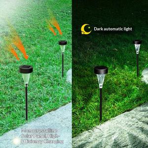 Lampes de pelouse solaires 220V IP65 en plastique en forme de larme blanches, éclairage continu de 6 à 12 heures, certifiées CE UE pour les villas - Product Image 3