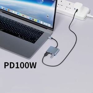 3 In 1 <b>Usb</b>-C <b>Usb</b> Hub Male To Female -Compatible 4k <b>Usb</b> 3.0 Type-C To <b>Usb</b> 3.0 Charging <b>Adapter</b> Converter - Product Image 2