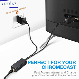 อะแดปเตอร์ไมโครยูเอสบีเป็น <span class=keywords><strong>RJ45</strong></span> อีเธอร์เน็ตคุณภาพสูง พร้อมแหล่งจ่ายไฟสำหรับ <span class=keywords><strong>Chromecast</strong></span> ขายส่ง ผลิตในจีน - Product Image 5