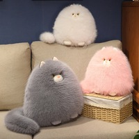 Boneka Kucing Gemuk Isi Kapas PP Super Lembut 30cm, Mainan Penghibur, Hadiah Ulang Tahun & Pasangan, Hadiah Mesin Cakar