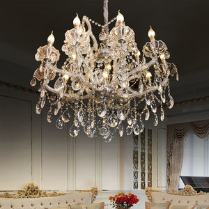 <span class=keywords><strong>Lustre</strong></span> en cristal de luxe de style européen moderne Maria Theresa pour salon et hôtel, décoration de lampe suspendue - Product Image 1