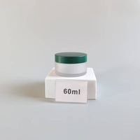 Bouteille PET à paroi épaisse de 100 ml à large ouverture, pot cosmétique en plastique dépoli de 2 oz, pot à gommage de 200 g, pot à crème vert foncé à fond épais de 250 g, pot à crème de 150 g