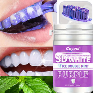 Ceyecr V34pap5 3 días púrpura blanco hierbas blanqueamiento dientes polvo manchas rejuvenecimiento tamaño Regular cuidado bucal polvo de dientes - Product Image 4