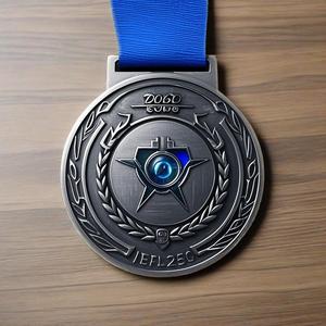 Hochwertige China Factory Custom Logo <span class=keywords><strong>3D</strong></span> Sport Souvenir Medaillen Meisterschaft medaille mit UV-Druck-und Beschichtung stech nik - Product Image 1