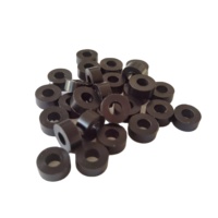 Kuliwei Custom Black Solid Rubber Spacer Washer, Cylindrical Rubber Bushing Shock Absorbing Rubber Gasket untuk Peralatan.