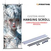 Rollos Decorativos Colgantes de Tela de Terciopelo Brillante con Impresión Personalizada al por Mayor, con Escenas de Anime y Videojuegos, Pancarta Decorativa para Pared