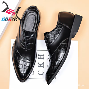 Zapatos de Hombre de Talla Grande para Otoño 2026, con Cordones, Casuales, Formales, de Punta Puntiaguda, con Aumento de Altura, Parte Superior de PU y Suela de Goma - Product Image 4