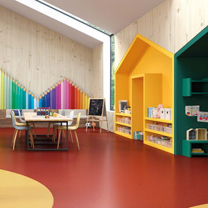 Rollo de suelo de linóleo de vinilo de PVC antideslizante, rollo de suelo de vinilo de Pvc de superficie pura de 2 mm <span class=keywords><strong>para</strong></span> cocina, escuela, sala de estar, autobús - Product Image 3