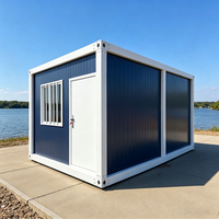 Maison conteneur modulaire préfabriquée à installation rapide de 20 pieds ou 40 pieds avec 2 à 5 chambres, design pliable extensible, idéale comme mini-maison ou bureau de chantier