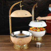 8L Edelstahl Chafing Dish Isolierter Hänge deckel New Hotel Restaurant liefert verschiedene Farb optionen für Buffet hochzeiten