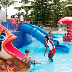 Swimming pool close tube fiberglass kids water slides equipment