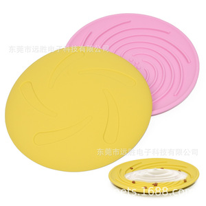 Alfombrilla de silicona para alimentación lenta de mascotas, redonda de 21,2 cm, de calidad alimentaria, para perros. - Product Image 5