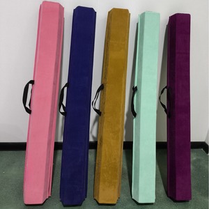 Barre d'équilibre pliable durable de 6 pieds pour la gymnastique des enfants, équipement d'entraînement au sol avec base antidérapante et sac de transport - Product Image 4