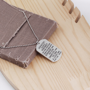 Collana con Ciondolo in Lega di Zinco ZRM, Gioielli Geometrici Punk Ispirazionali, 'Nipote, Ricorda Sempre Che Sei Più Coraggioso' - Product Image 3