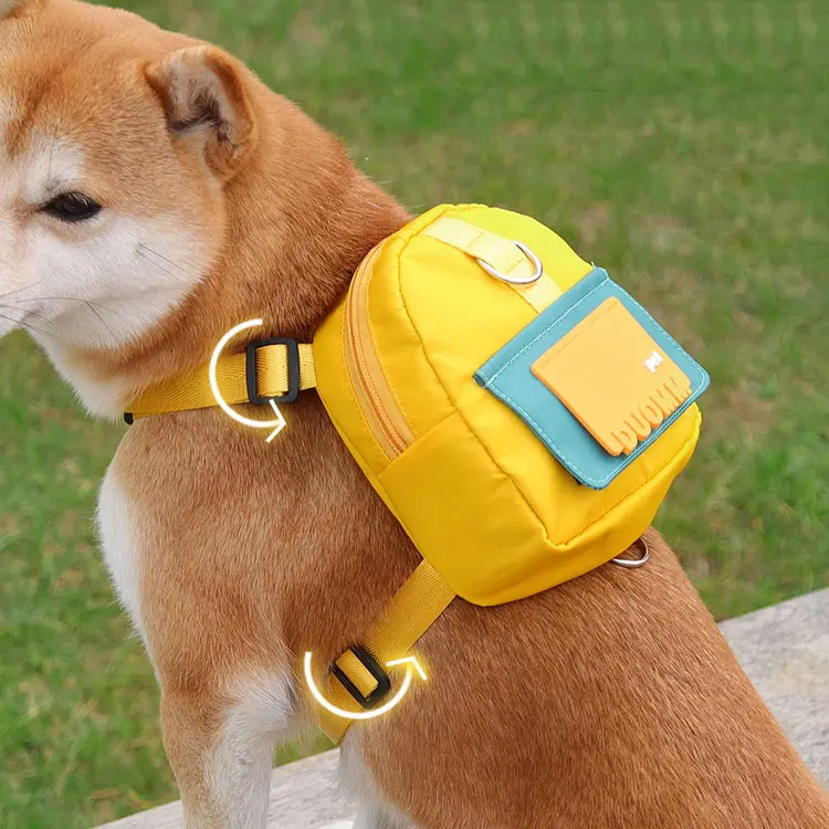 2023 Pet malzemeleri ayarlanabilir yavru köpek sırt çantası fabrika fiyat karikatür köpek bakımı çanta açık seyahat taşınabilir köpek Pet küçük çanta